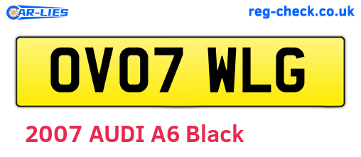 OV07WLG are the vehicle registration plates.