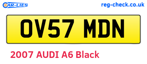 OV57MDN are the vehicle registration plates.