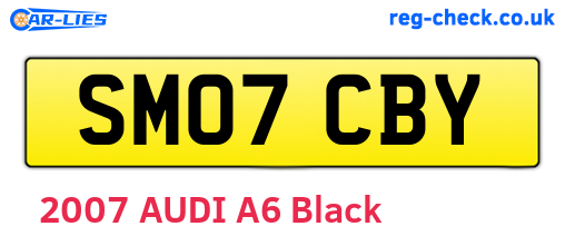 SM07CBY are the vehicle registration plates.