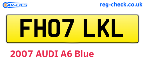 FH07LKL are the vehicle registration plates.