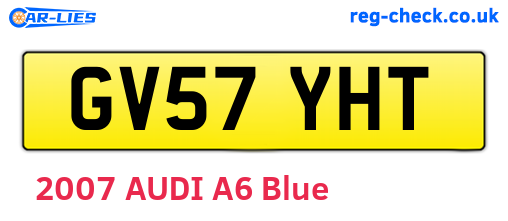 GV57YHT are the vehicle registration plates.