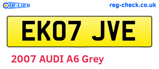 EK07JVE are the vehicle registration plates.