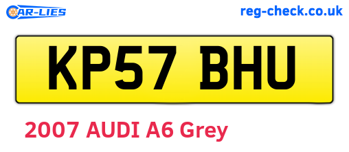 KP57BHU are the vehicle registration plates.