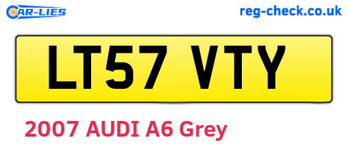 LT57VTY are the vehicle registration plates.