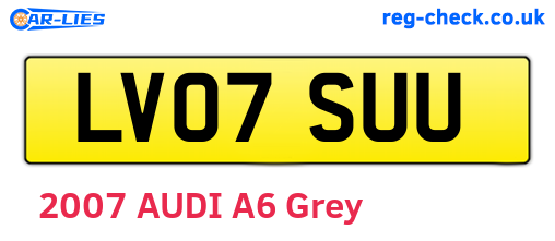 LV07SUU are the vehicle registration plates.