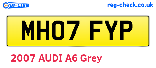 MH07FYP are the vehicle registration plates.