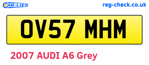 OV57MHM are the vehicle registration plates.
