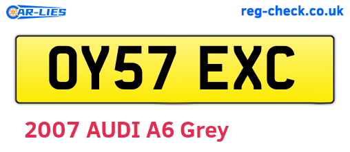 OY57EXC are the vehicle registration plates.