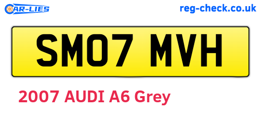SM07MVH are the vehicle registration plates.