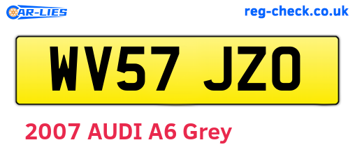 WV57JZO are the vehicle registration plates.