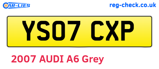 YS07CXP are the vehicle registration plates.