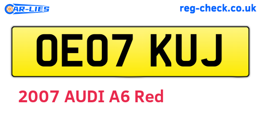 OE07KUJ are the vehicle registration plates.