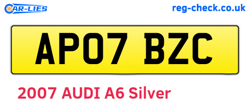 AP07BZC are the vehicle registration plates.