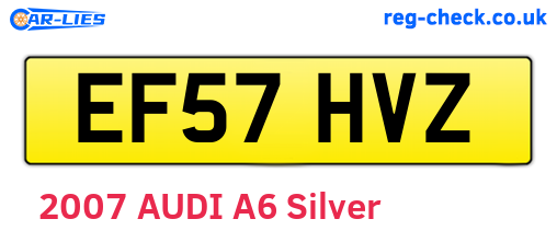EF57HVZ are the vehicle registration plates.