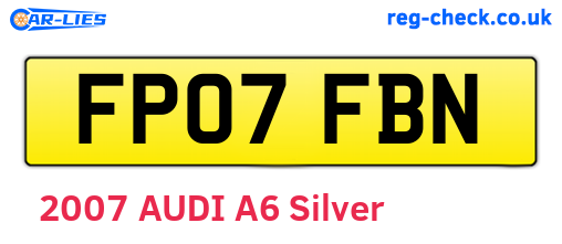 FP07FBN are the vehicle registration plates.