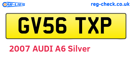 GV56TXP are the vehicle registration plates.