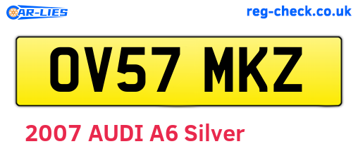 OV57MKZ are the vehicle registration plates.