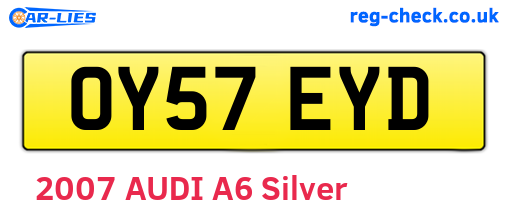 OY57EYD are the vehicle registration plates.
