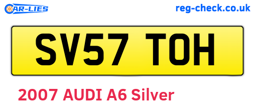 SV57TOH are the vehicle registration plates.