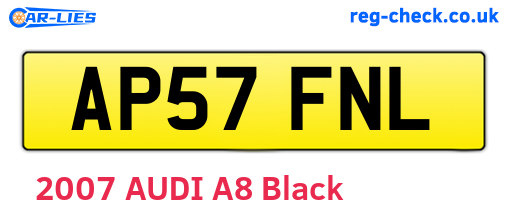 AP57FNL are the vehicle registration plates.