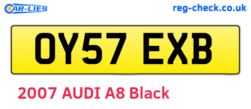 OY57EXB are the vehicle registration plates.
