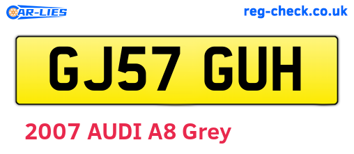 GJ57GUH are the vehicle registration plates.