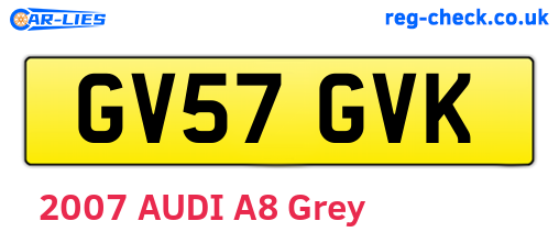GV57GVK are the vehicle registration plates.