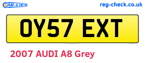OY57EXT are the vehicle registration plates.