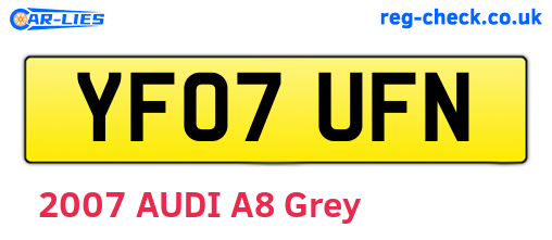 YF07UFN are the vehicle registration plates.