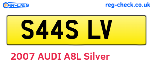 S44SLV are the vehicle registration plates.
