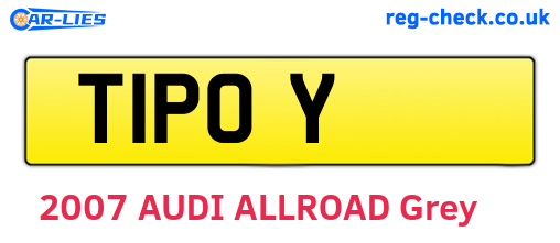 T1POY are the vehicle registration plates.