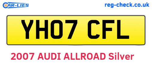 YH07CFL are the vehicle registration plates.