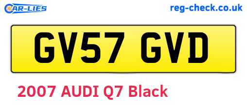 GV57GVD are the vehicle registration plates.