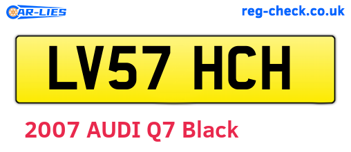 LV57HCH are the vehicle registration plates.