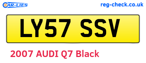 LY57SSV are the vehicle registration plates.