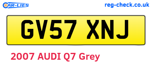 GV57XNJ are the vehicle registration plates.