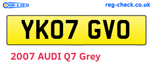 YK07GVO are the vehicle registration plates.