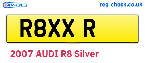 R8XXR are the vehicle registration plates.