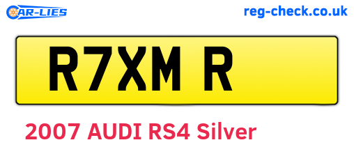 R7XMR are the vehicle registration plates.