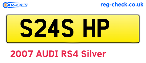 S24SHP are the vehicle registration plates.