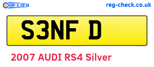S3NFD are the vehicle registration plates.