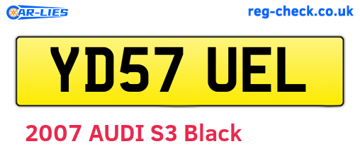 YD57UEL are the vehicle registration plates.