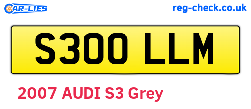 S300LLM are the vehicle registration plates.