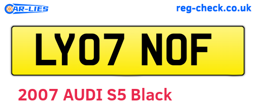 LY07NOF are the vehicle registration plates.
