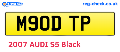 M90DTP are the vehicle registration plates.