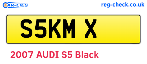S5KMX are the vehicle registration plates.