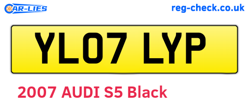 YL07LYP are the vehicle registration plates.