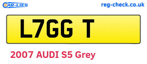 L7GGT are the vehicle registration plates.