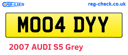MO04DYY are the vehicle registration plates.