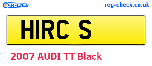 H1RCS are the vehicle registration plates.